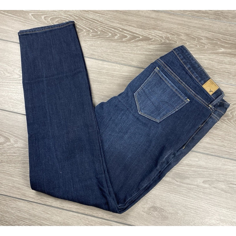 American Eagle Women's Skinny Stretch Denim Jeans Blue 36" Waist‎
